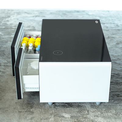 2024 Meubles intelligents Consommation électrique de 0,42 kWh/24h Table à café avec toit en verre trempé