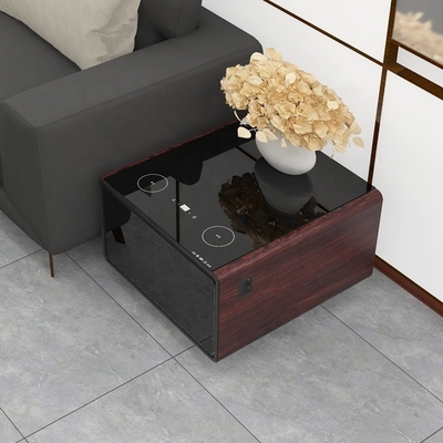 Réfrigérateur 65L Mini-réfrigérateur latéral pour table à thé multifonctionnelle et table à café intelligente