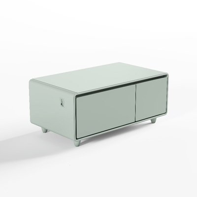 Mini-réfrigérateur centre table basse de luxe verre trempé pour salon et garage