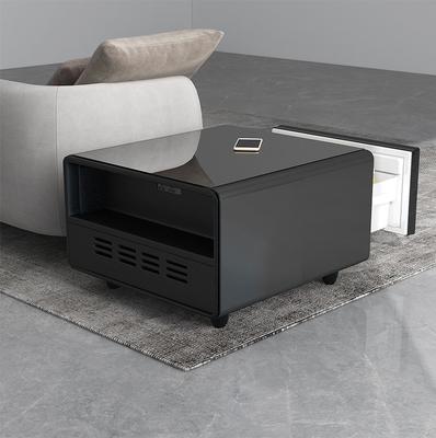 Refrigerateur à table à café intelligente, refroidisseur de vin rouge, meuble à porte en verre imprimé en 3D