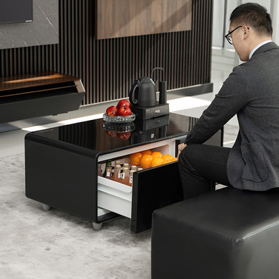 Meubles de salon Primst Chargement sans fil Table à café intelligente et mini-table de côté