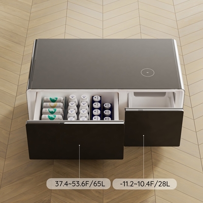 Meubles électriques multifonctionnels de salon de luxe avec recharge sans fil et lumière LED