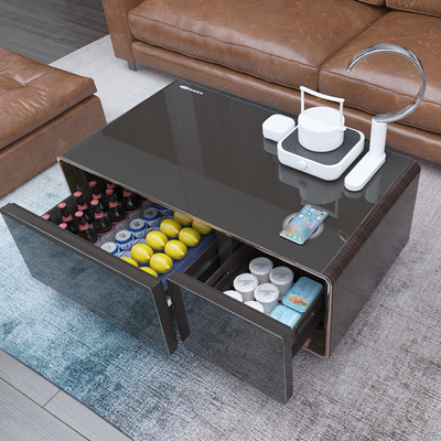 Meubles de salon Primst Chargement sans fil Table à café intelligente et mini-table de côté
