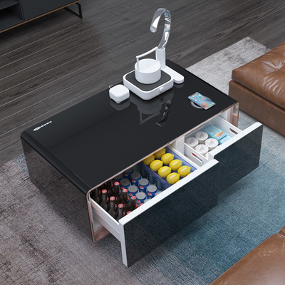 Meubles de salon Table à café moderne avec réfrigérateur et tiroir de refroidissement