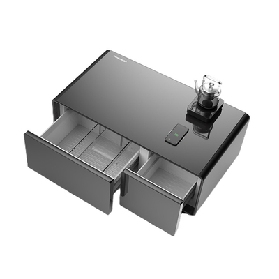 110-220V Table à café intelligente avec 2 tiroirs de réfrigérateur et ports USB