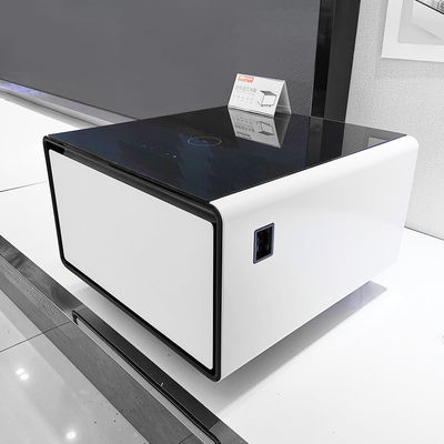 Design moderne 2024 Table à café intelligente avec stockage au réfrigérateur et écran tactile LED