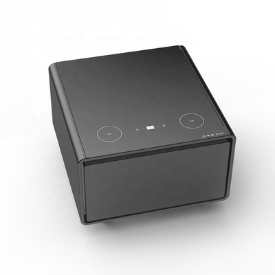 Table à café à écran tactile moderne avec réfrigérateur intégré et chargeur sans fil