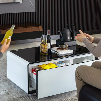 Chargeur sans fil et refroidisseur tiroir rangement Table à café pour salon moderne à la mode