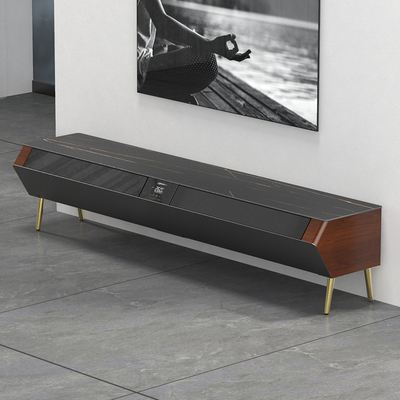 Meubles de salon Armoire de télévision en bois avec support de télévision électrique et panneau LED moderne