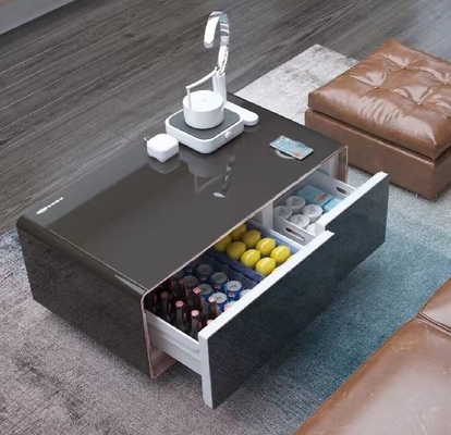 Console de télévision en verre métallique moderne personnalisée