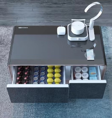 Console de télévision en verre métallique moderne personnalisée