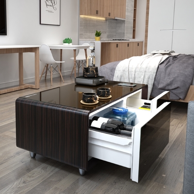 Console de télévision en verre métallique moderne personnalisée