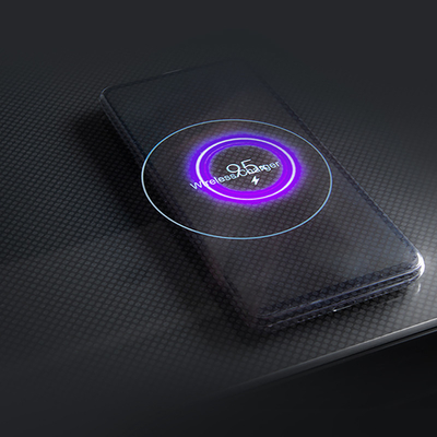 Table de chevet intelligente avec réfrigérateur 65L et charge sans fil Table en verre trempé