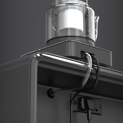 Table de chevet intelligente avec réfrigérateur 65L et charge sans fil Table en verre trempé