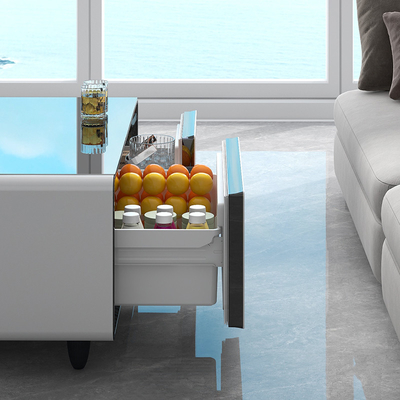 Chargement sans fil surgelé de 75W moderne Chargement USB Table à café intelligente pour les meubles de chambre