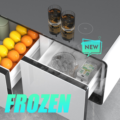 Réfrigérateur portable intelligent de 60 à 99 litres avec verre trempé et commutateur de température contrôlé