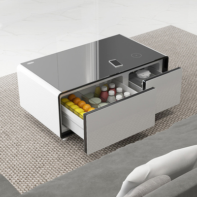 Réfrigérateur multi-fonctionnel de table à café intelligente