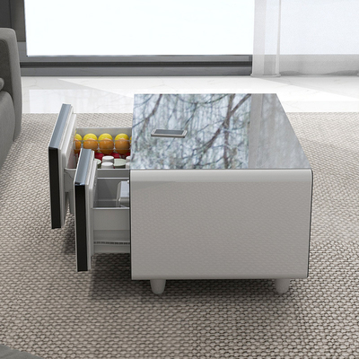 Réfrigérateur multi-fonctionnel de table à café intelligente