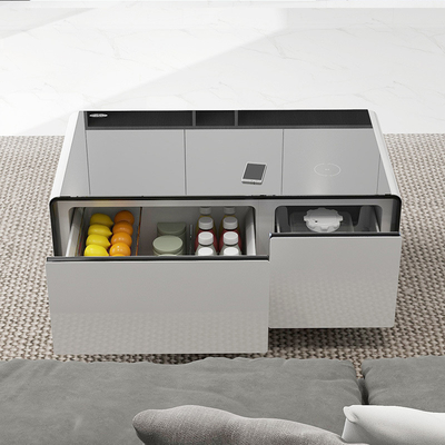 Réfrigérateur multi-fonctionnel de table à café intelligente