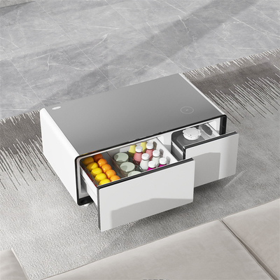 Mini-réfrigérateur Smart Table à café avec refroidisseur de vin et fonction de lecteur de musique