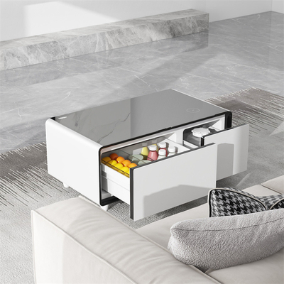 Mini-réfrigérateur Smart Table à café avec refroidisseur de vin et fonction de lecteur de musique