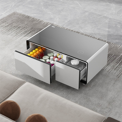 Mini-réfrigérateur Smart Table à café avec refroidisseur de vin et fonction de lecteur de musique
