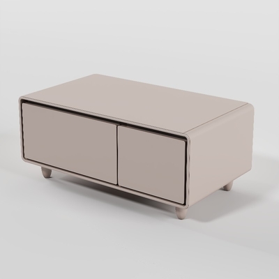 Table de salon avec réfrigérateur multifonctionnel et charge sans fil
